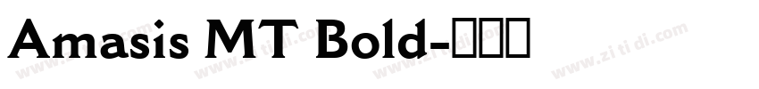 Amasis MT Bold字体转换